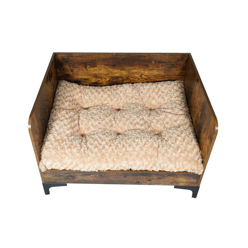 Modernes Hundebett mit hohes Innenholz mit Rahmen Modernes Hundebett mit hohes Innenholz mit Rahmen