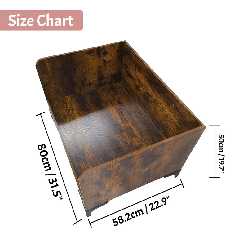 Modernes Hundebett mit hohes Innenholz mit Rahmen Modernes Hundebett mit hohes Innenholz mit Rahmen