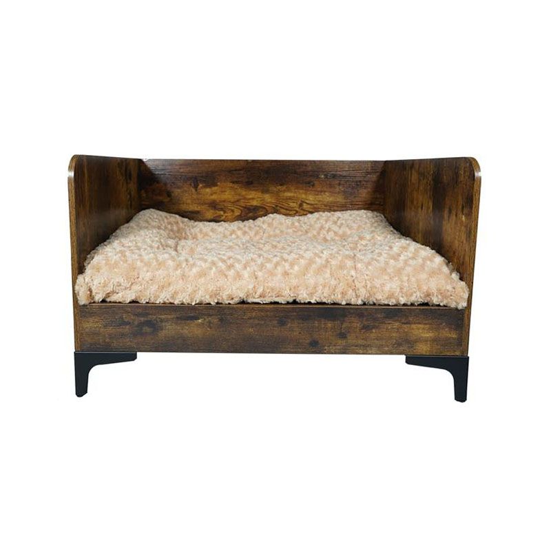 Modernes Hundebett mit hohes Innenholz mit Rahmen Modernes Hundebett mit hohes Innenholz mit Rahmen