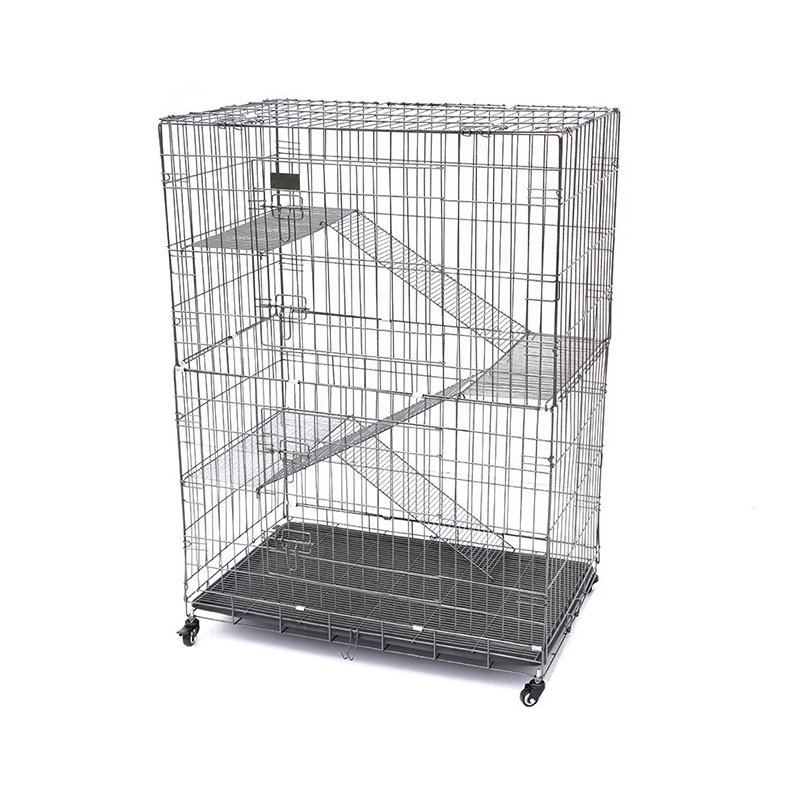2/3/4-Tier großer Innendraht-Metallkäfigkäfig mit Rädern 2/3/4-Tier großer Innendraht-Metallkäfigkäfig mit Rädern