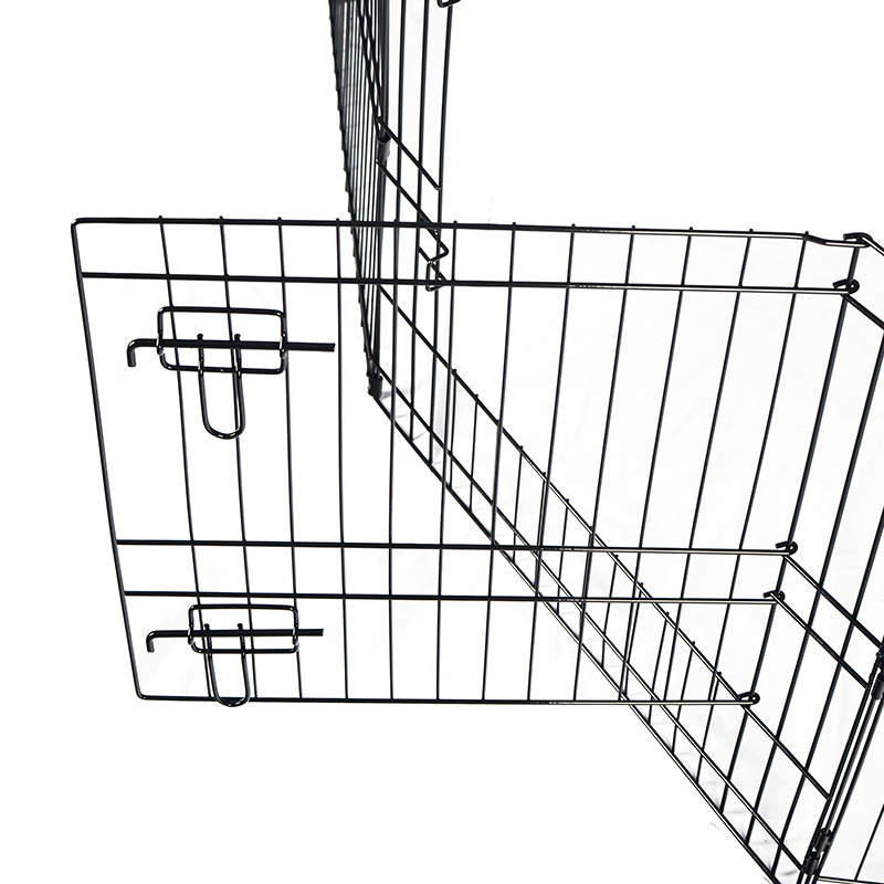 8-Panel-faltbares Draht-Metall-Hund-Hundestall mit oberer Abdeckung und unterer Block 8-Panel-faltbares Draht-Metall-Hund-Hundestall mit oberer Abdeckung und unterer Block
