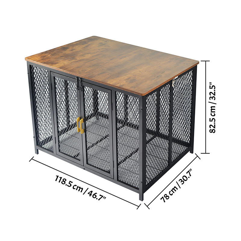 Offener Top Heavy Duty Holzwinderstil Hundekäfig Offener Top Heavy Duty Holzwinderstil Hundekäfig