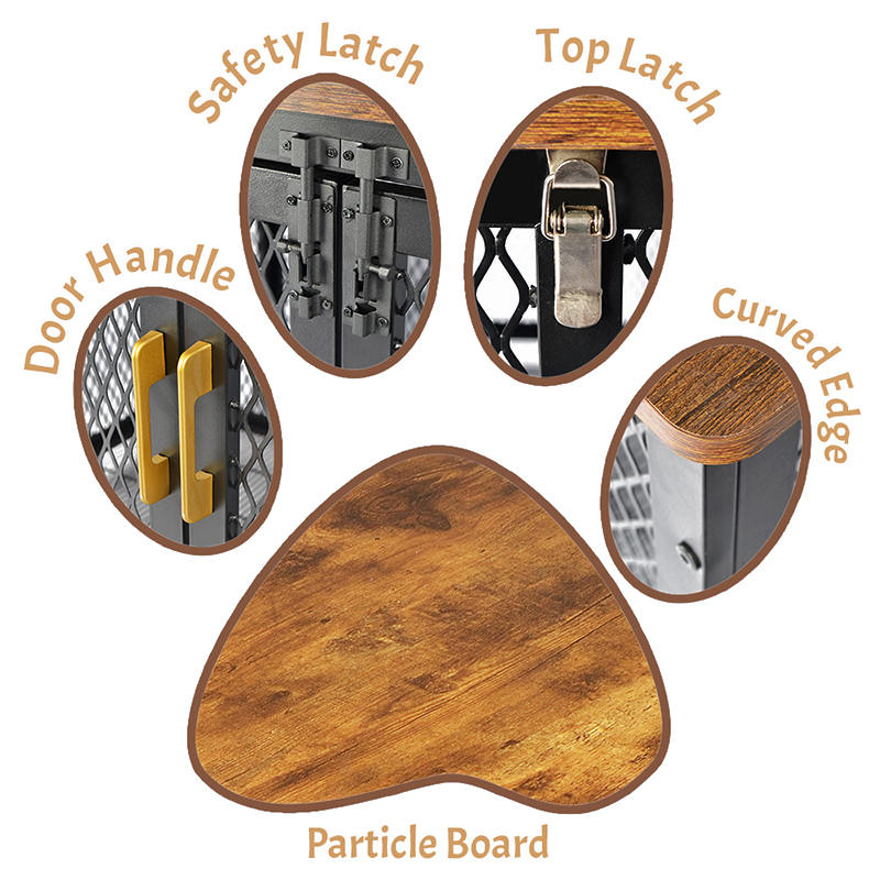 Offener Top Heavy Duty Holzwinderstil Hundekäfig Offener Top Heavy Duty Holzwinderstil Hundekäfig