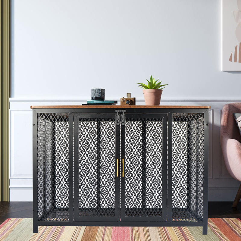 Offener Top Heavy Duty Holzwinderstil Hundekäfig Offener Top Heavy Duty Holzwinderstil Hundekäfig