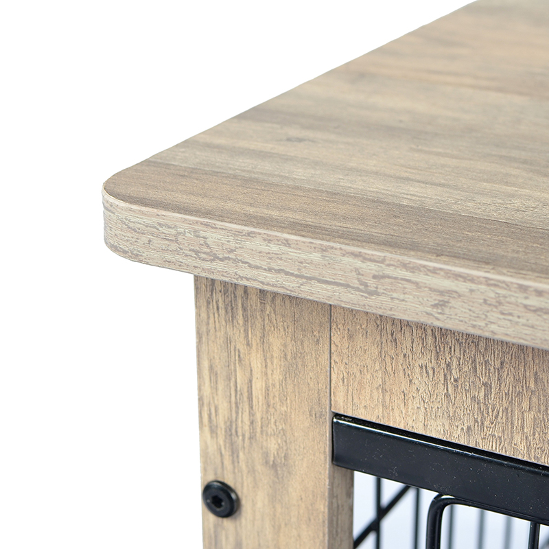 Elfenbein Indoor großer Holzmöbel Stil Metallhundkiste Elfenbein Indoor großer Holzmöbel Stil Metallhundkiste