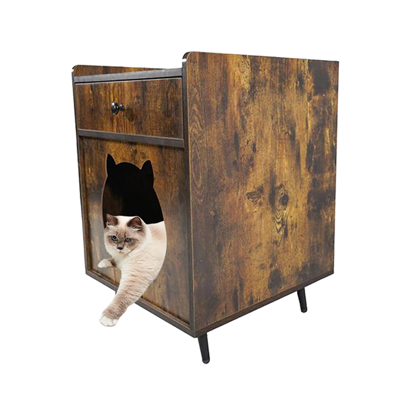 TV -geformte Möbelstil -Katzen Käfig mit Schubladen -Müllschrank TV -geformte Möbelstil -Katzen Käfig mit Schubladen -Müllschrank