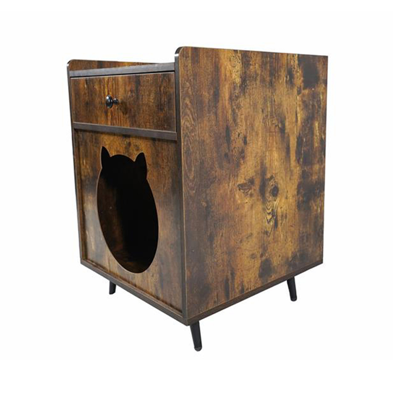 TV -geformte Möbelstil -Katzen Käfig mit Schubladen -Müllschrank TV -geformte Möbelstil -Katzen Käfig mit Schubladen -Müllschrank