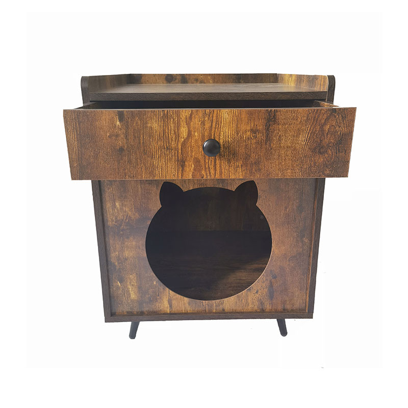 TV -geformte Möbelstil -Katzen Käfig mit Schubladen -Müllschrank TV -geformte Möbelstil -Katzen Käfig mit Schubladen -Müllschrank