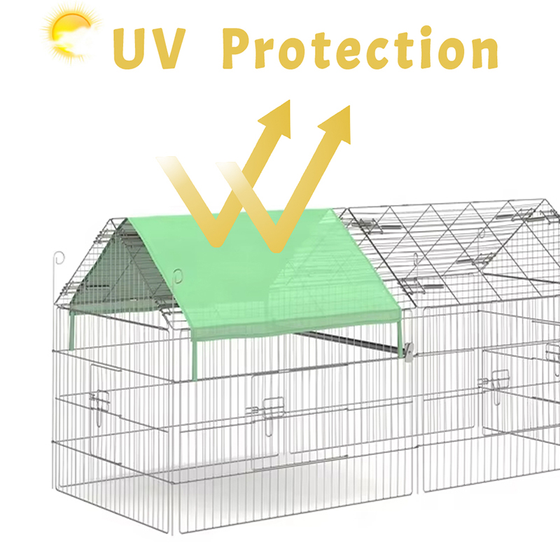 Outdoor faltbare Geflügelzaundrahthuhnstall mit UV -Abdeckung Outdoor faltbare Geflügelzaundrahthuhnstall mit UV -Abdeckung