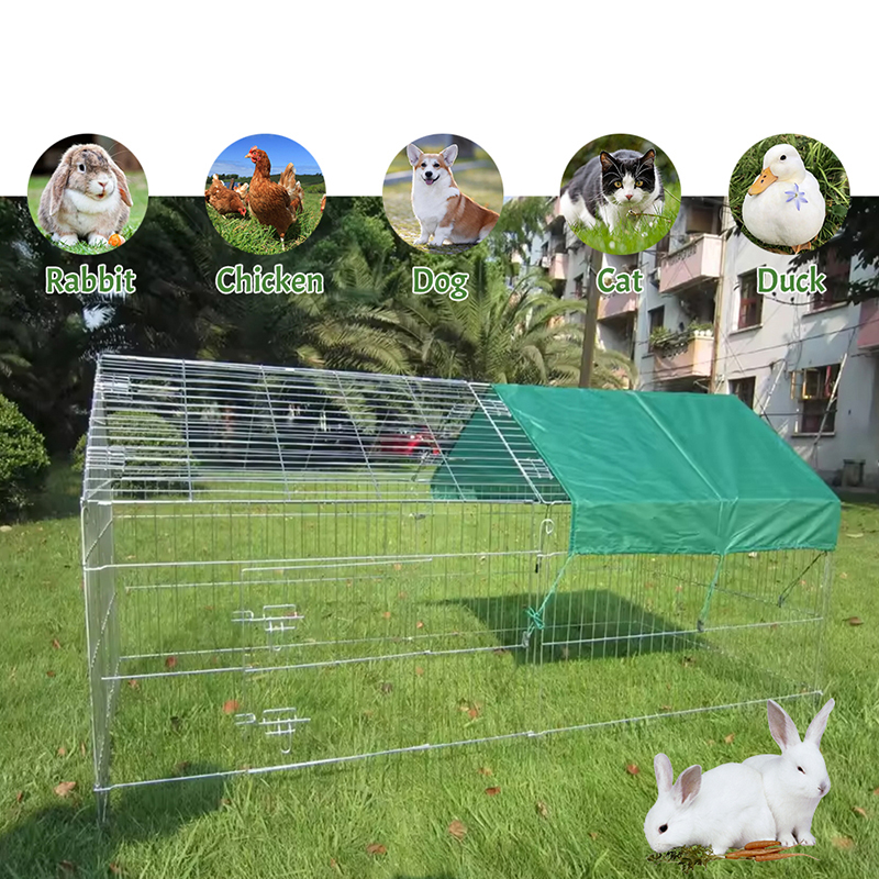 Outdoor faltbare Geflügelzaundrahthuhnstall mit UV -Abdeckung Outdoor faltbare Geflügelzaundrahthuhnstall mit UV -Abdeckung