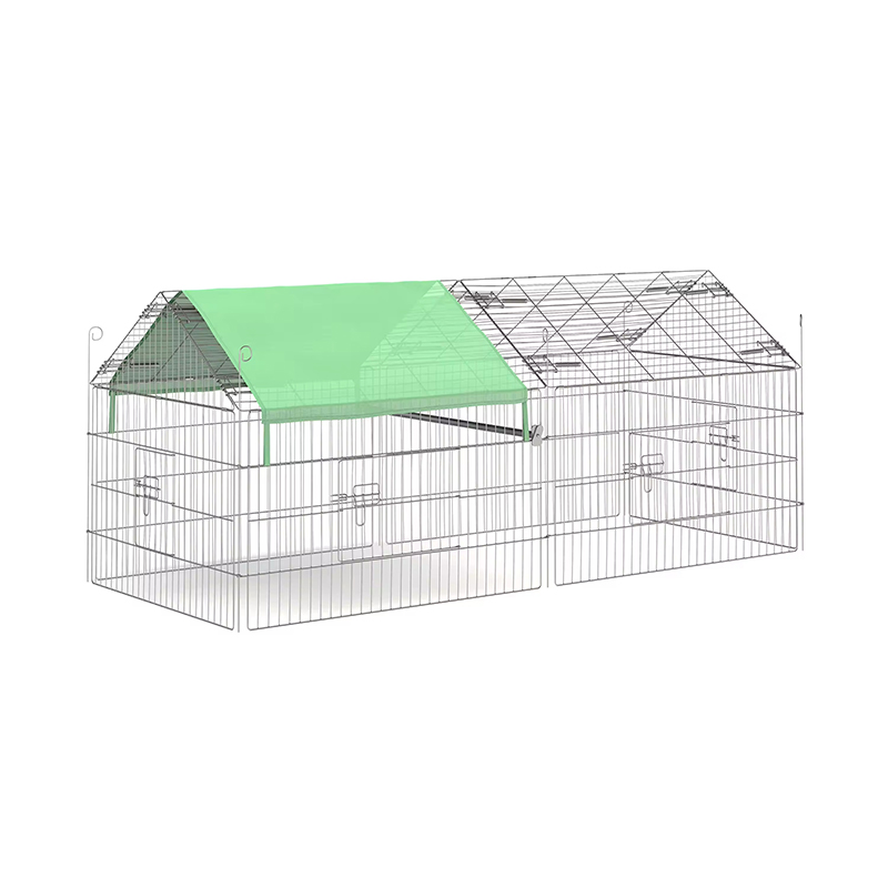 Outdoor faltbare Geflügelzaundrahthuhnstall mit UV -Abdeckung Outdoor faltbare Geflügelzaundrahthuhnstall mit UV -Abdeckung