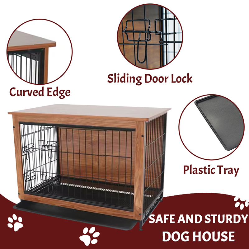 Hundekiste im Innenraum großer Holzmetall Möbelstil Hundekiste im Innenraum großer Holzmetall Möbelstil