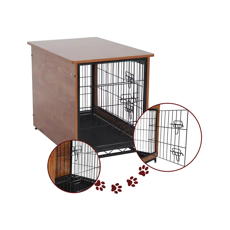 Hundekiste im Innenraum großer Holzmetall Möbelstil Hundekiste im Innenraum großer Holzmetall Möbelstil