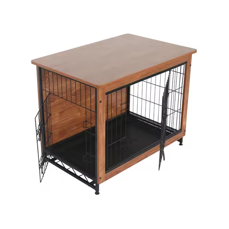 Hundekiste im Innenraum großer Holzmetall Möbelstil Hundekiste im Innenraum großer Holzmetall Möbelstil