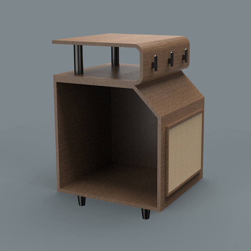 Hölzerne Haustierbetten Katzenbett mit Kratzerbrett Hölzerne Haustierbetten Katzenbett mit Kratzerbrett